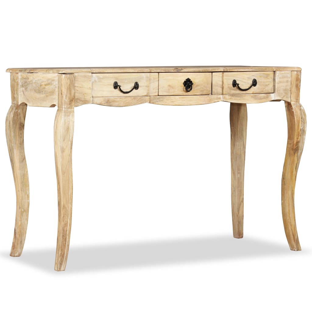 vidaXL Konzolni stol od masivnog drva manga 120 x 50 x 80 cm