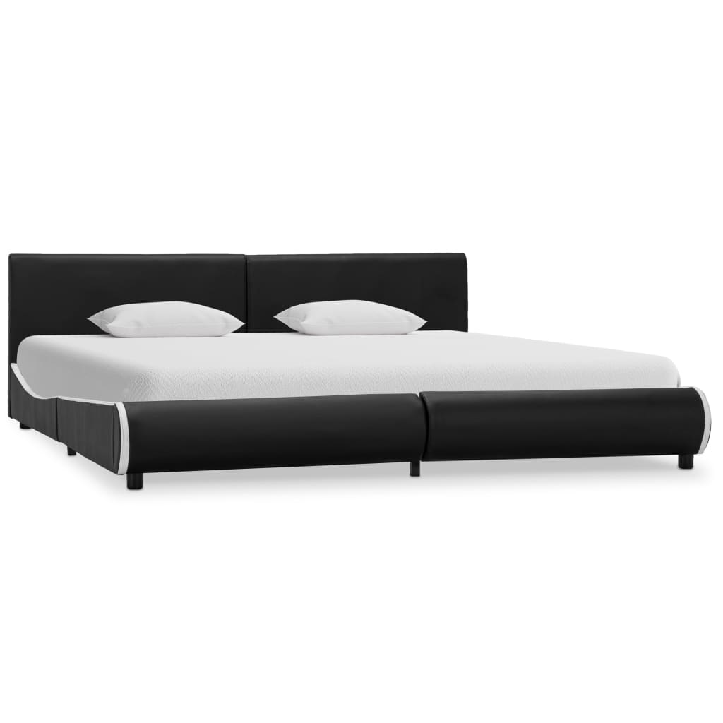 vidaXL Okvir kreveta od umjetne kože crni 180 x 200 cm