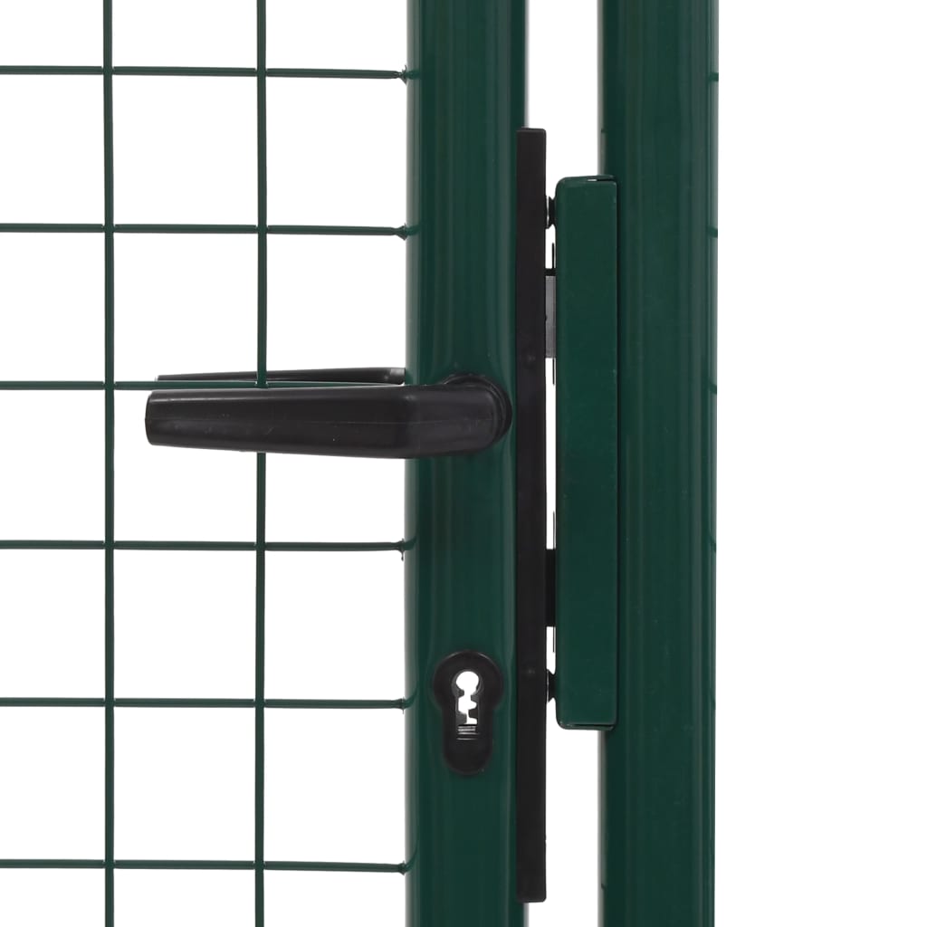 vidaXL Vrata za ogradu čelična 100 x 150 cm zelena