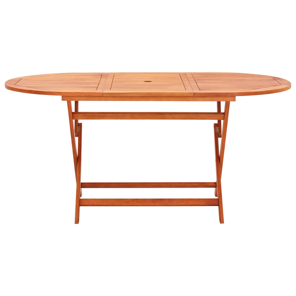 vidaXL Sklopivi vrtni stol 160x85x74 cm od masivnog drva eukaliptusa