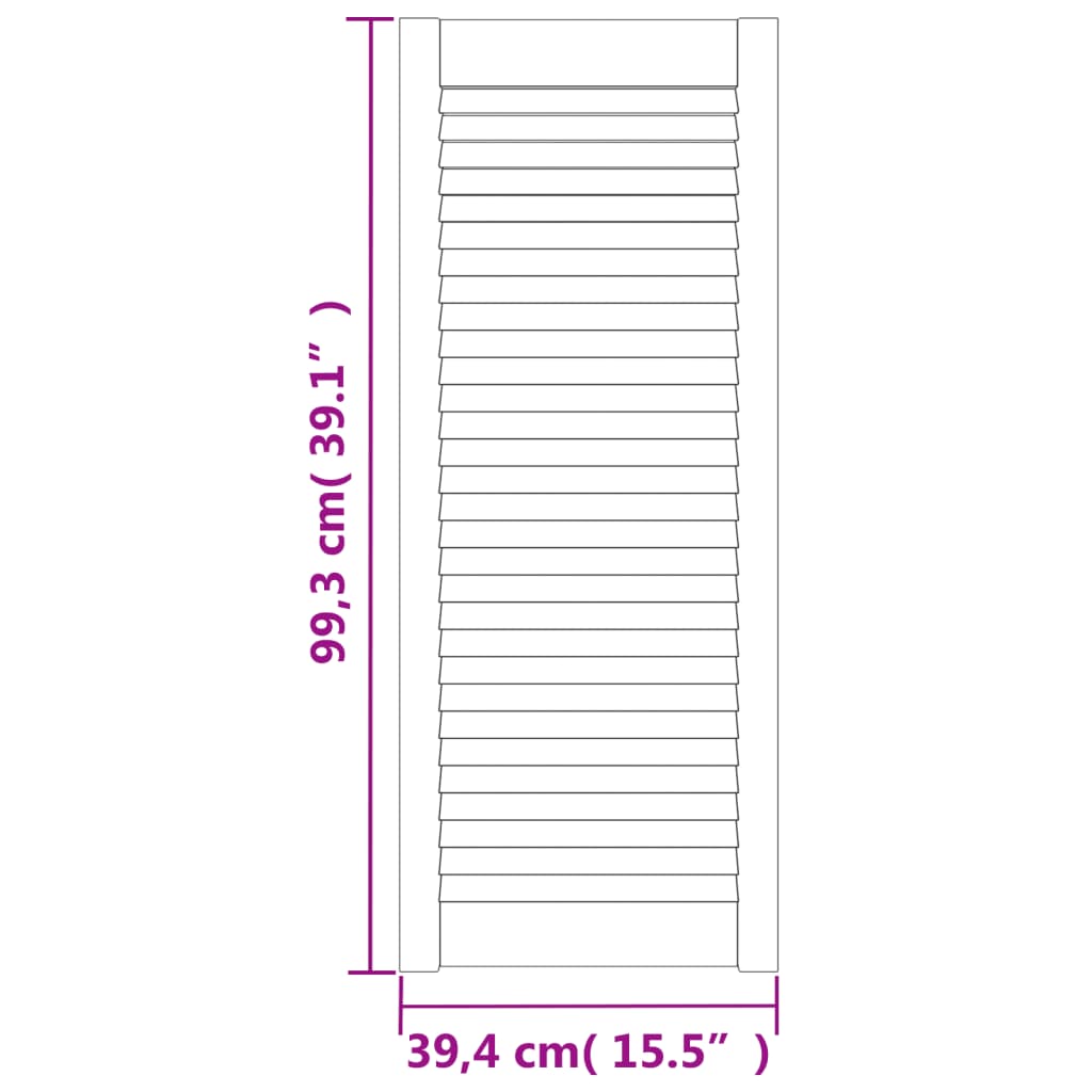 vidaXL Vrata za ormarić rešetkasti dizajn 99,3 x 39,4 cm od borovine