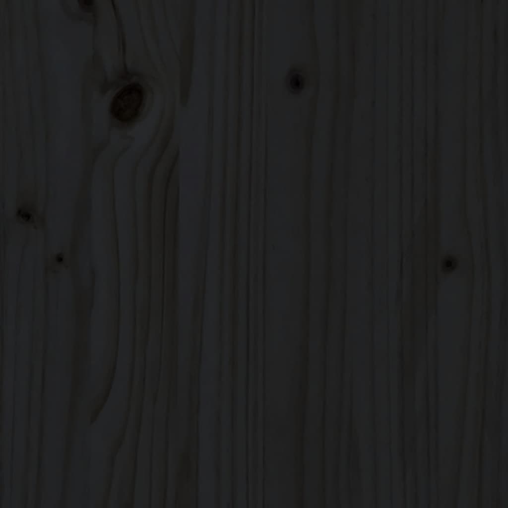 vidaXL 4-dijelna vrtna garnitura s jastucima crna od masivnog drva