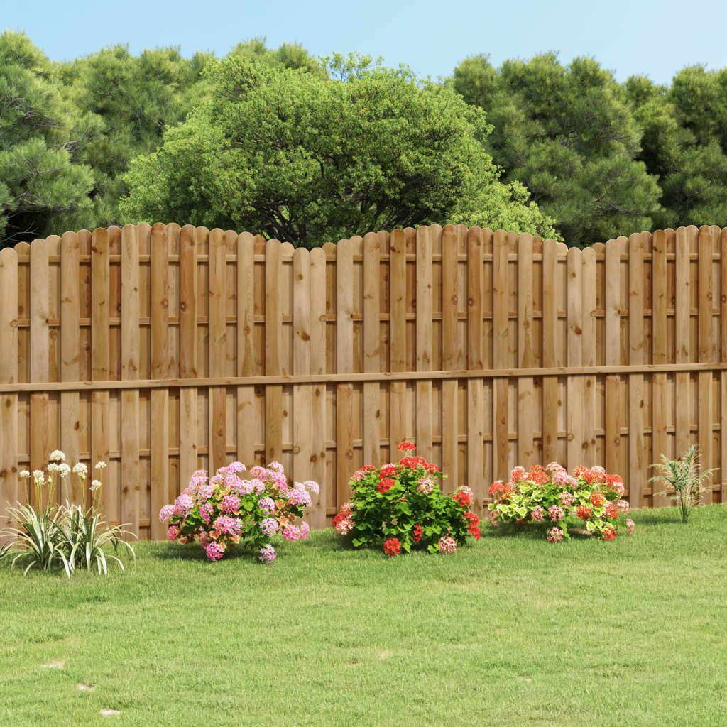 vidaXL Panel za ogradu od borovine 180 x (165 - 180) cm