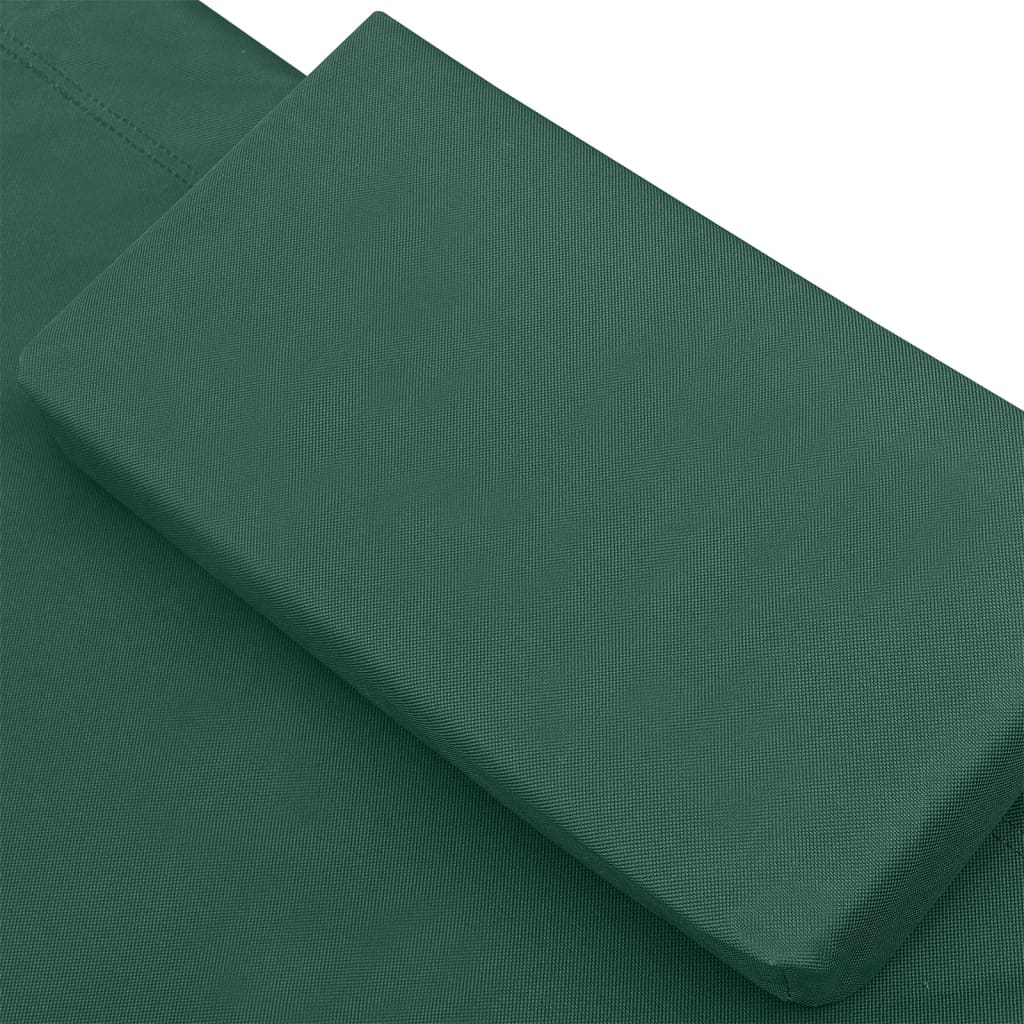 vidaXL Vrtni ležaj od tkanine zeleni