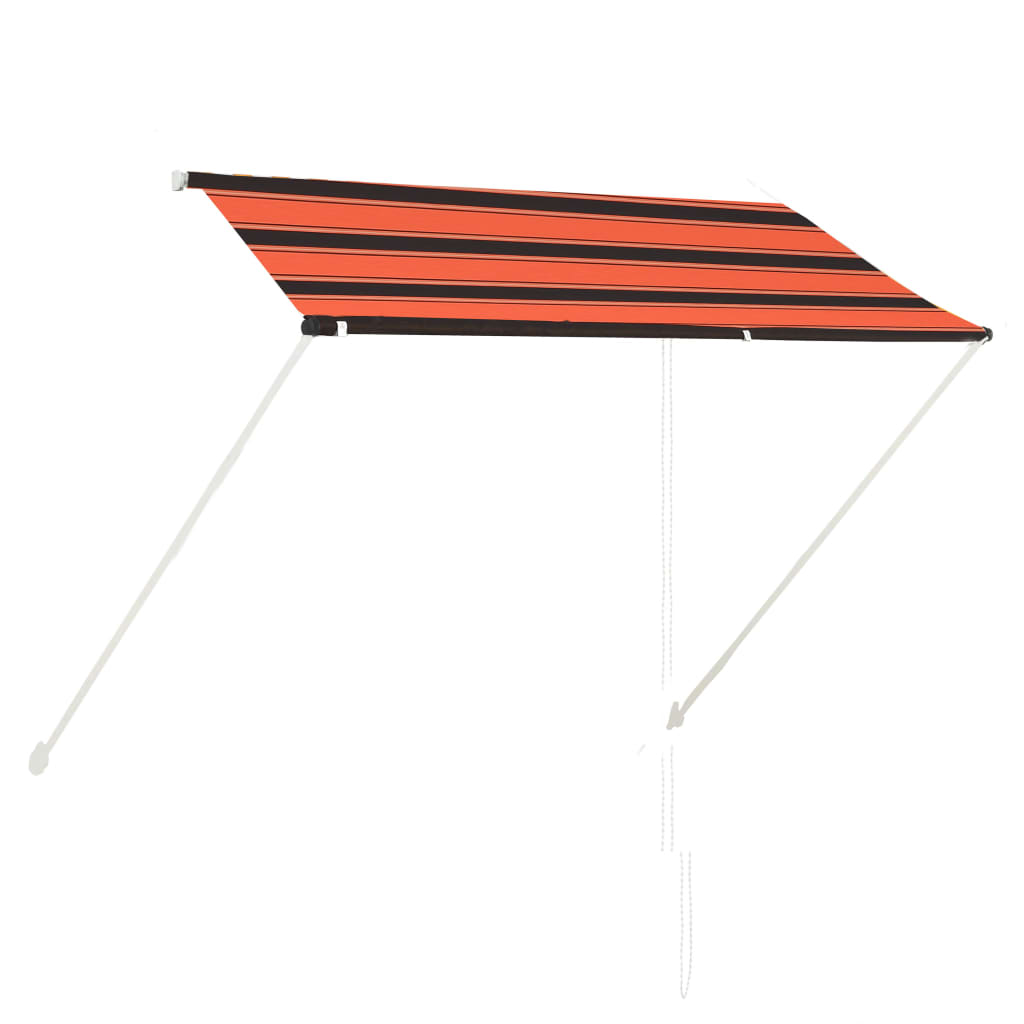 vidaXL Tenda na uvlačenje 250 x 150 cm narančasto-smeđa