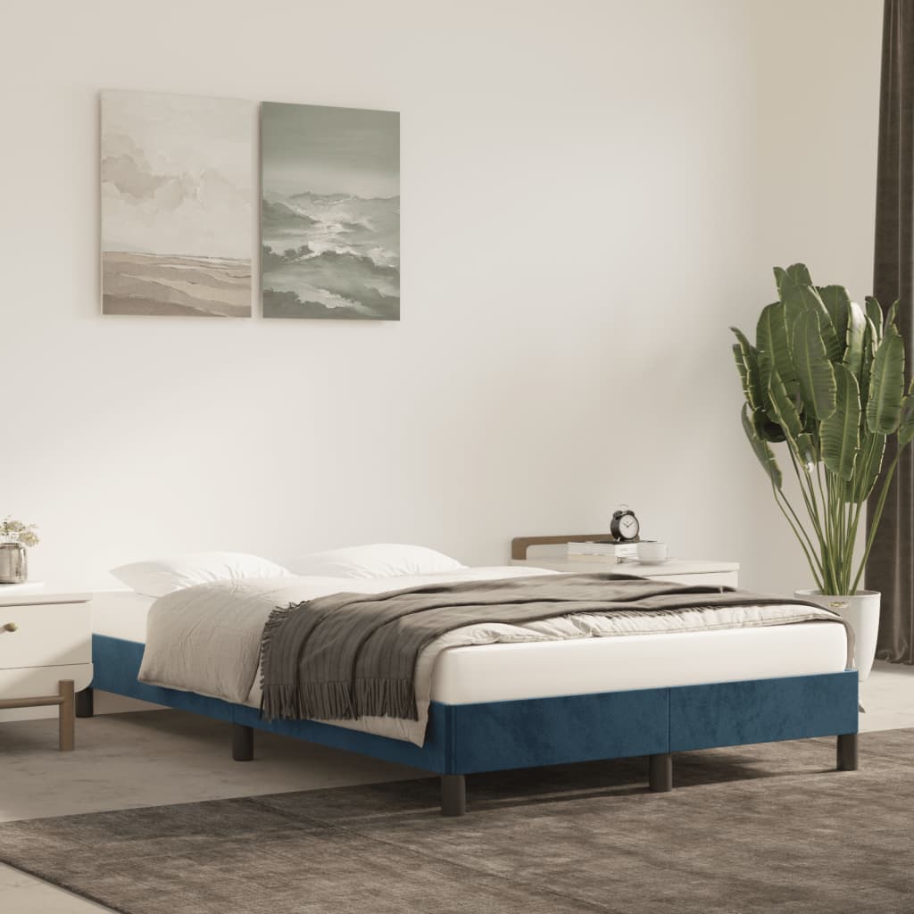 vidaXL Okvir za krevet tamnoplavi 120 x 200 cm baršunasti