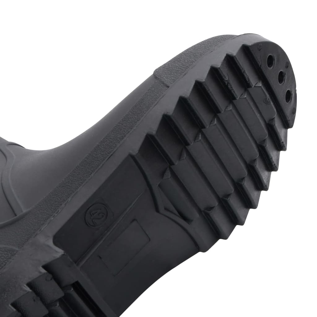 vidaXL Čizme za kišu crne veličina 42 PVC