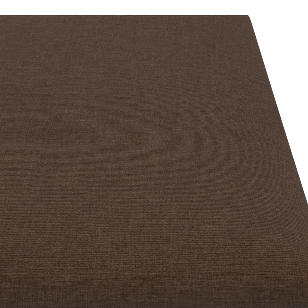 vidaXL Zidne ploče od tkanine 12 kom smeđe 60 x 15 cm 1,08 m²