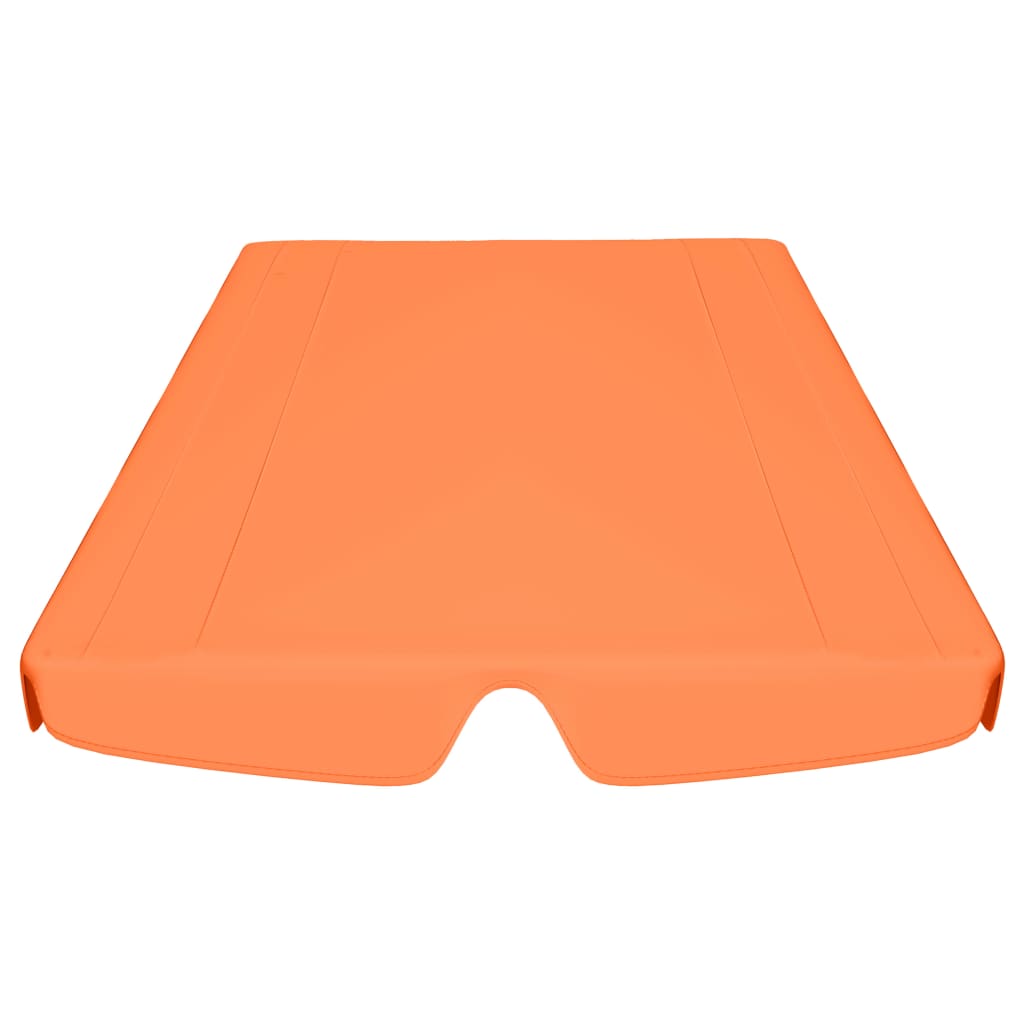 vidaXL Zamjenski krov za vrtnu ljuljačku narančasti 150/130x105/70 cm
