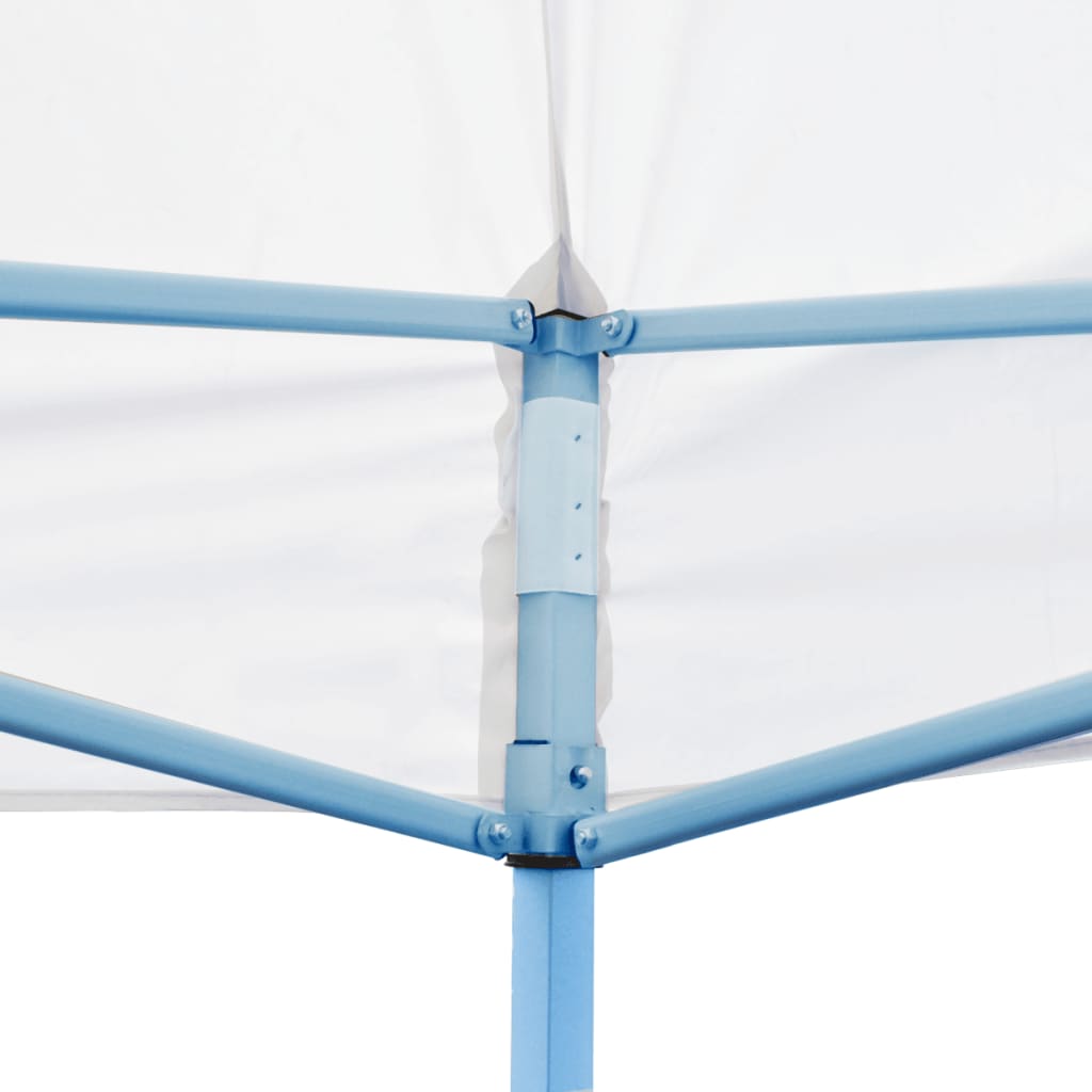vidaXL Sklopivi šator za zabave s bočnim zidovima 3x6 m čelični bijeli