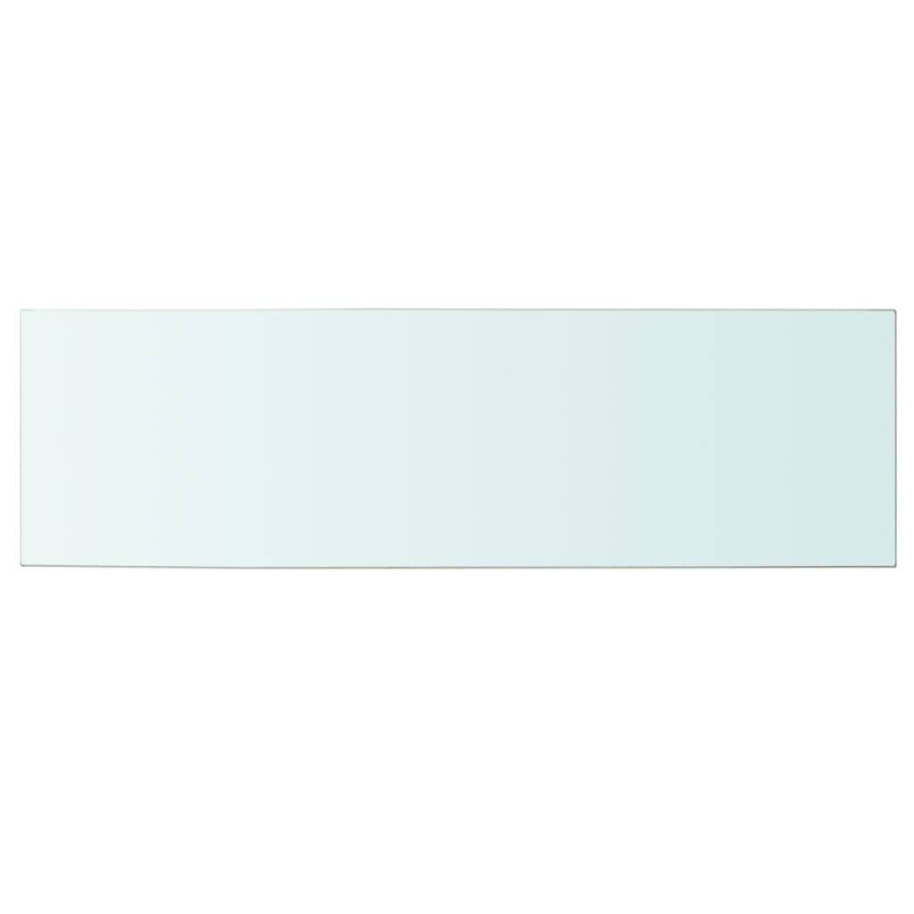 vidaXL Ploča za police staklo prozirna 100 x 30 cm