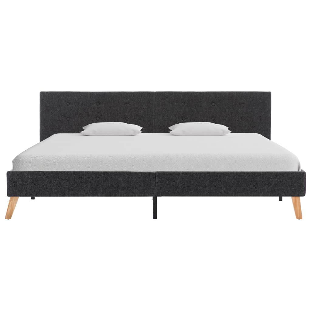 vidaXL Okvir za krevet od tkanine tamnosivi 180 x 200 cm