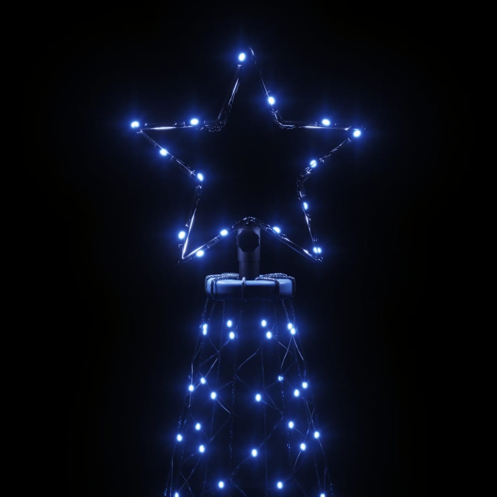 vidaXL Božićno drvce sa šiljkom plavo s 3000 LED žarulja 800 cm