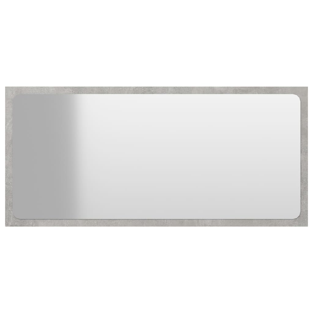 vidaXL Kupaonsko ogledalo boja betona 80x1,5x37 cm konstruirano drvo