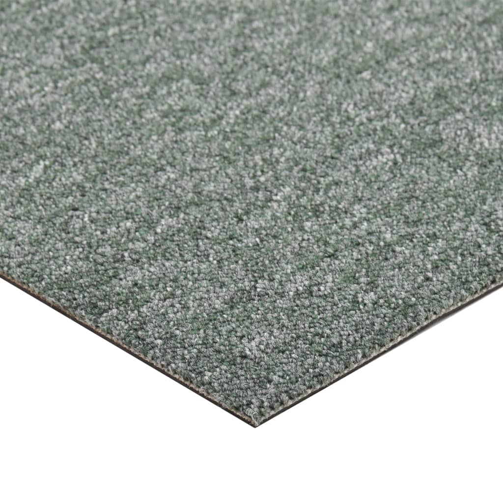 vidaXL Podne pločice s tepihom 20 kom 5 m² 50 x 50 cm zelene