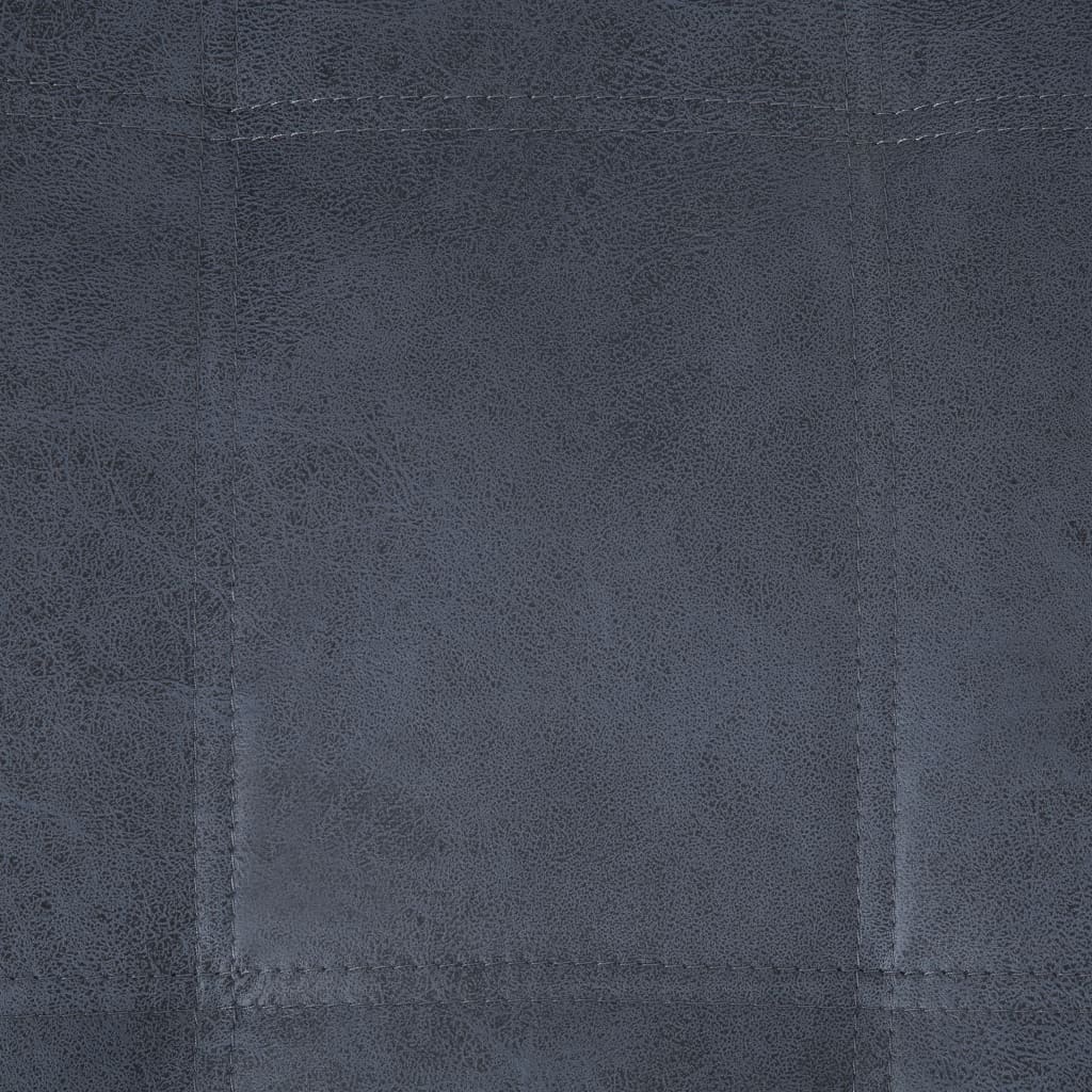 vidaXL Ležaj od umjetne brušene kože s jastukom sivi