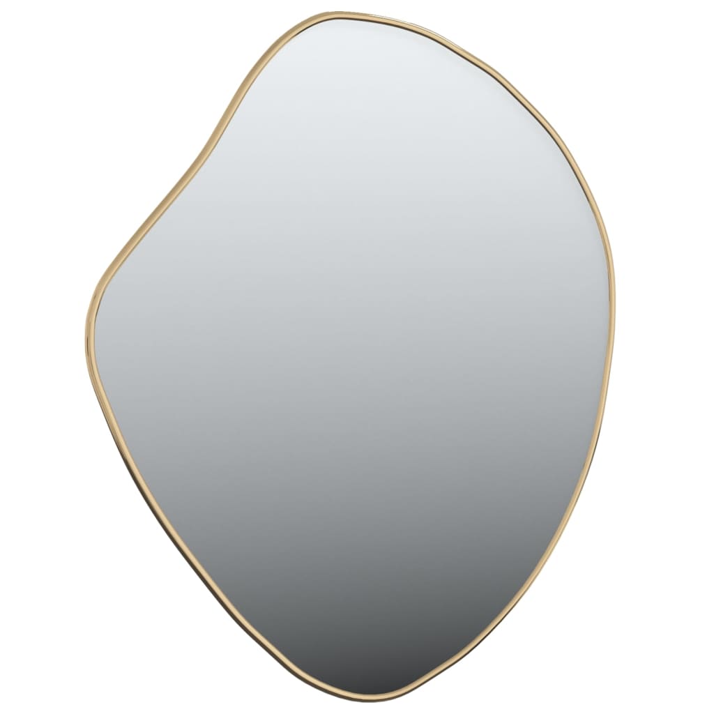vidaXL Zidno ogledalo zlatna 60x50 cm