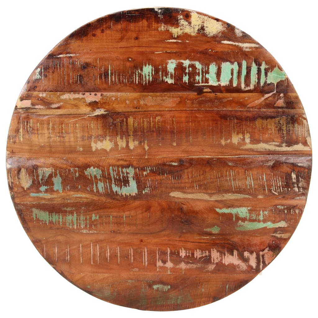 vidaXL Stolna ploča Ø 70 x 3,8 cm okrugla od masivnog obnovljenog drva