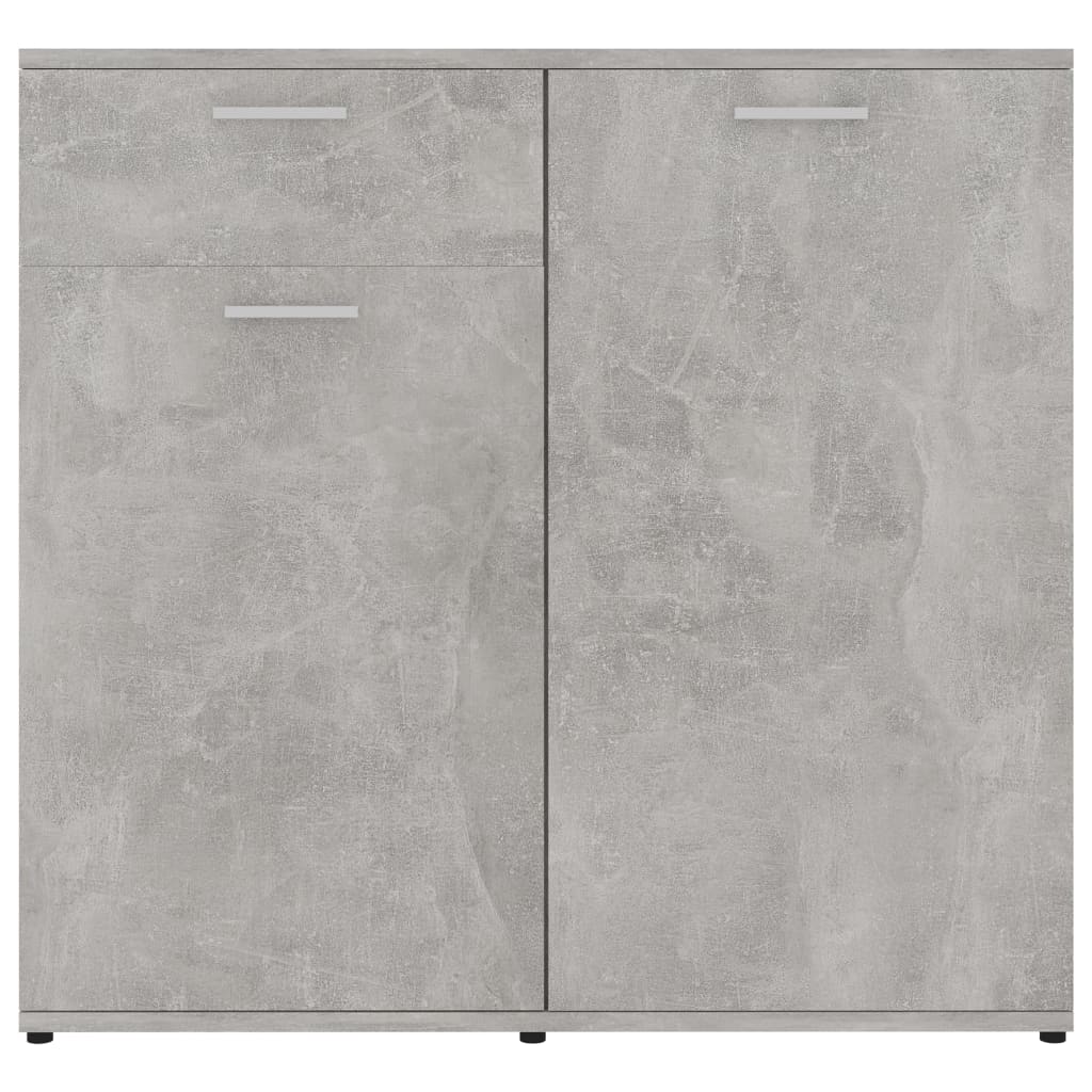 vidaXL Komoda siva boja betona 160 x 36 x 75 cm od iverice