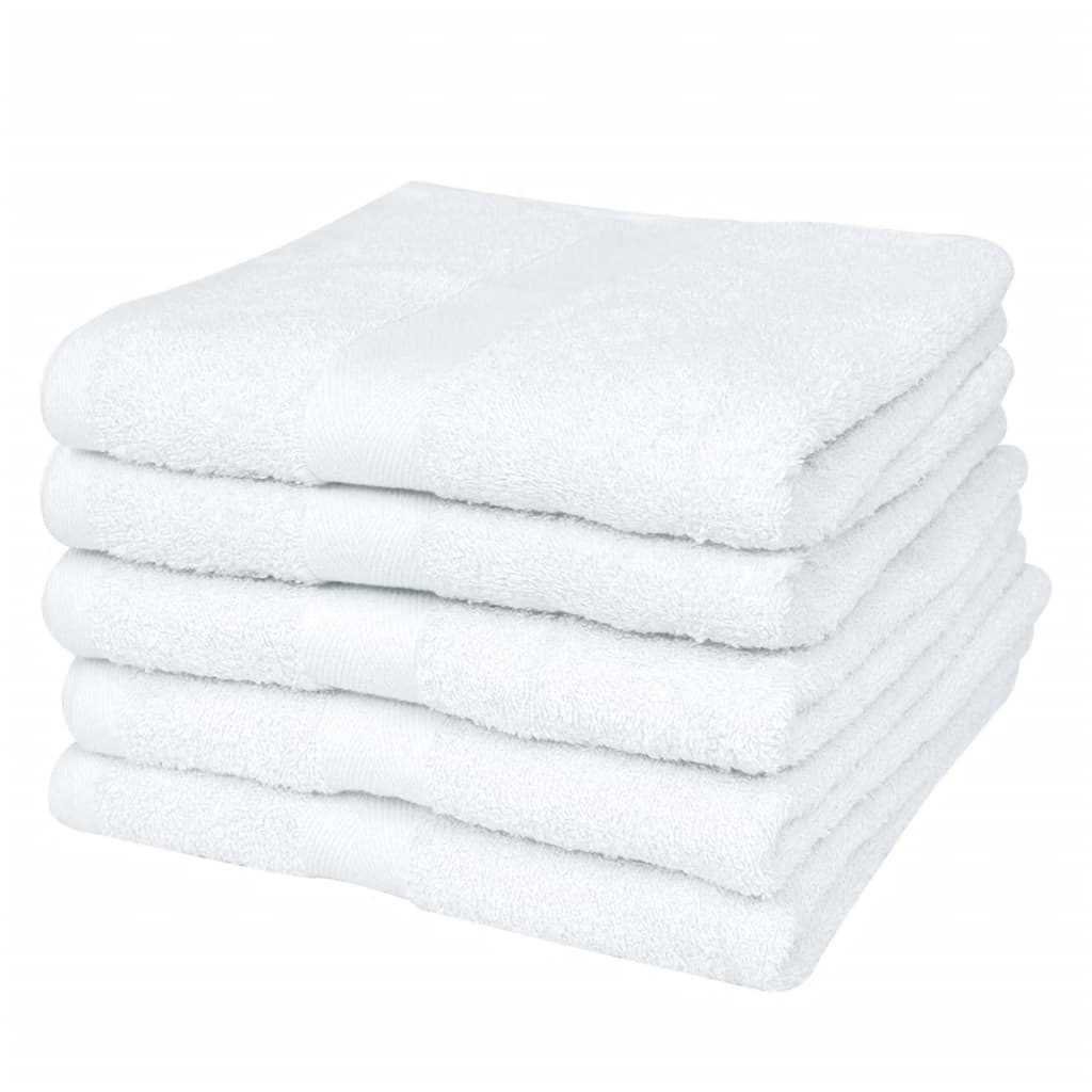 vidaXL Set hotelskih pamučnih ručnika 25 kom 400 gsm 70x140 cm bijeli