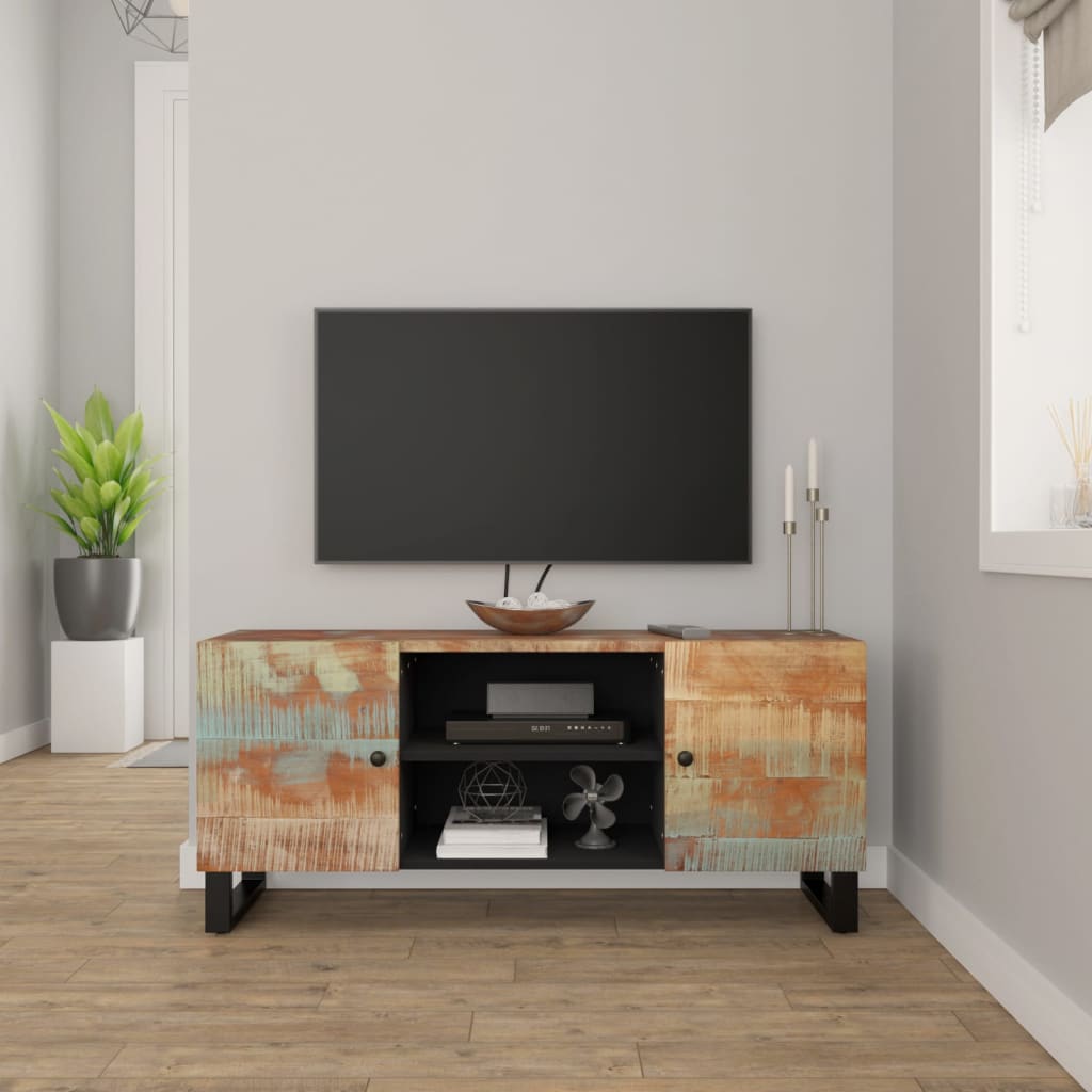 vidaXL TV ormarić 105 x 33 x 46 cm od masivnog obnovljenog drva