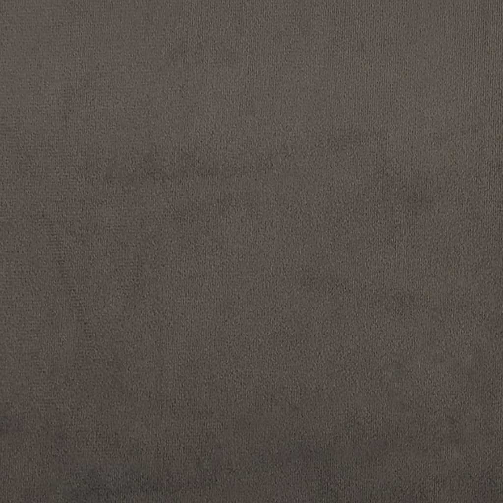 vidaXL Tabure tamnosivi 78 x 56 x 32 cm baršunasti