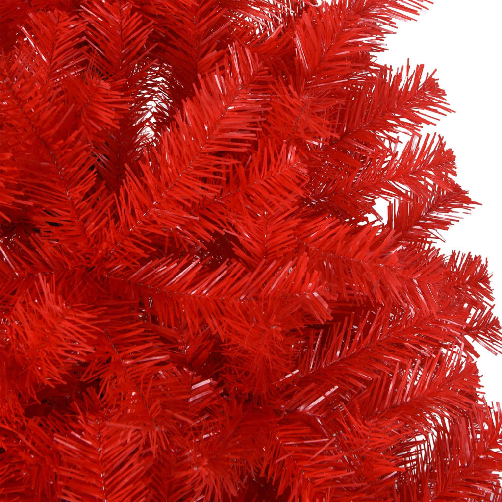 vidaXL Umjetno božićno drvce sa stalkom crveno 180 cm PVC
