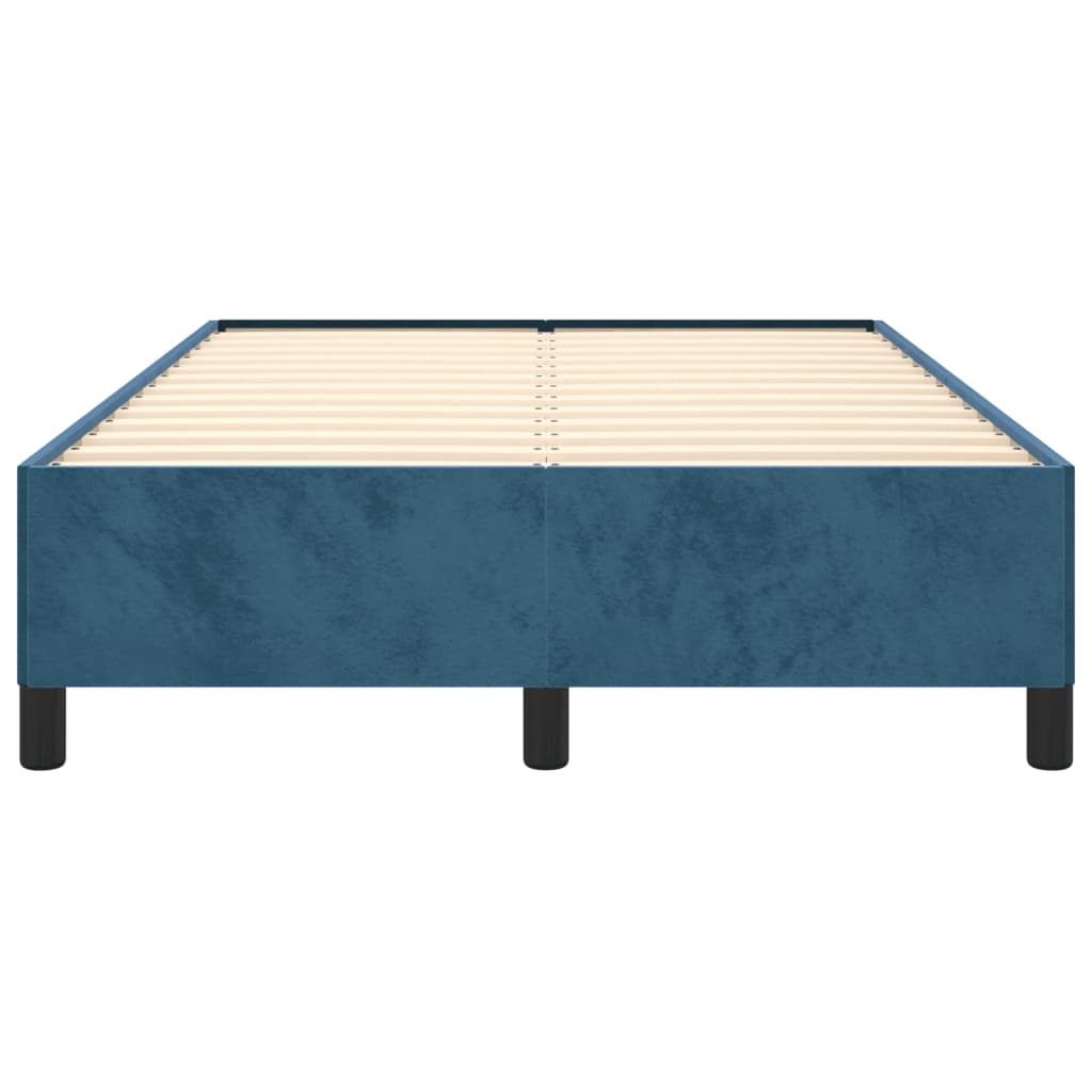 vidaXL Okvir kreveta tamnoplavi 120 x 190 cm baršunasti