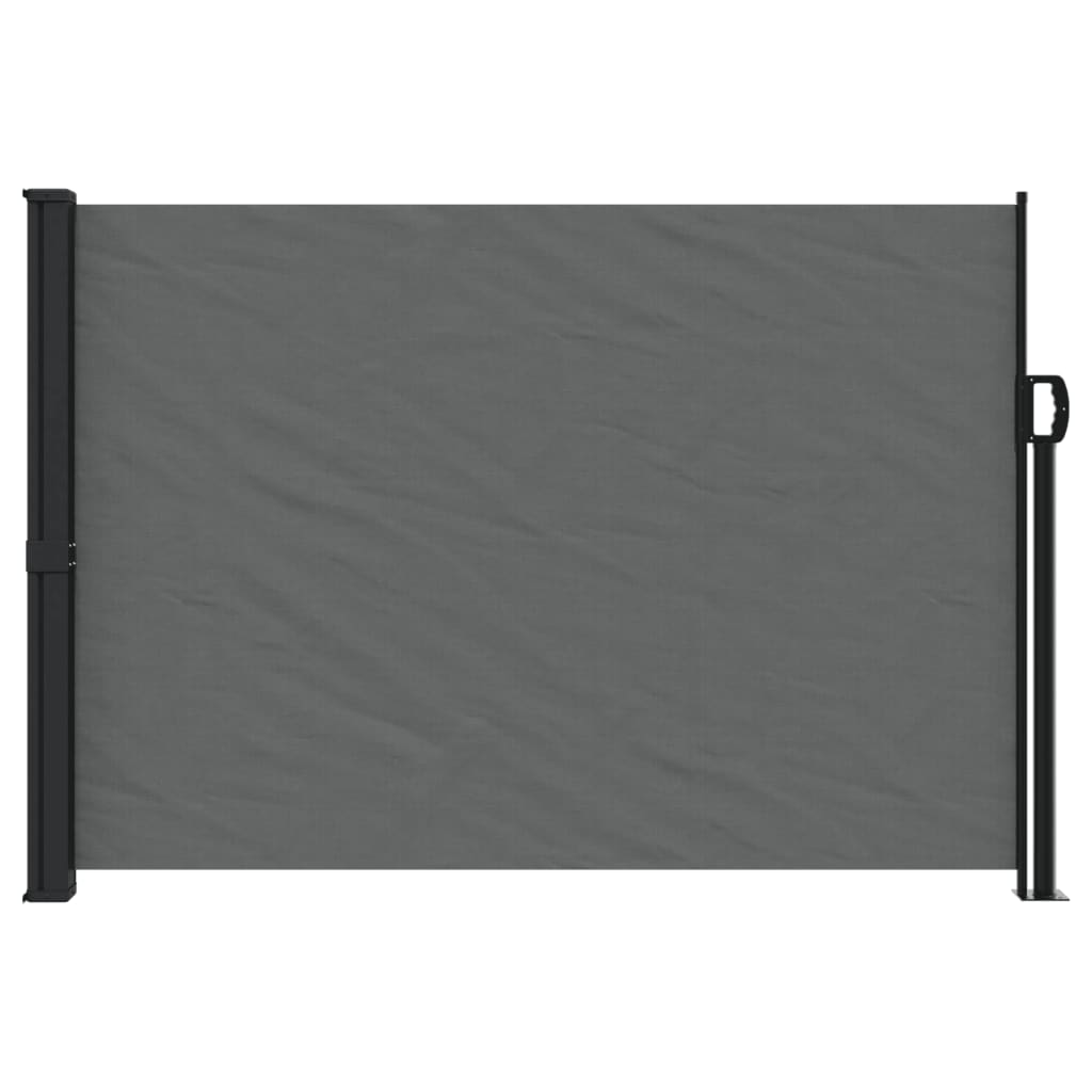 vidaXL Uvlačiva bočna tenda 140 x 600 cm antracit