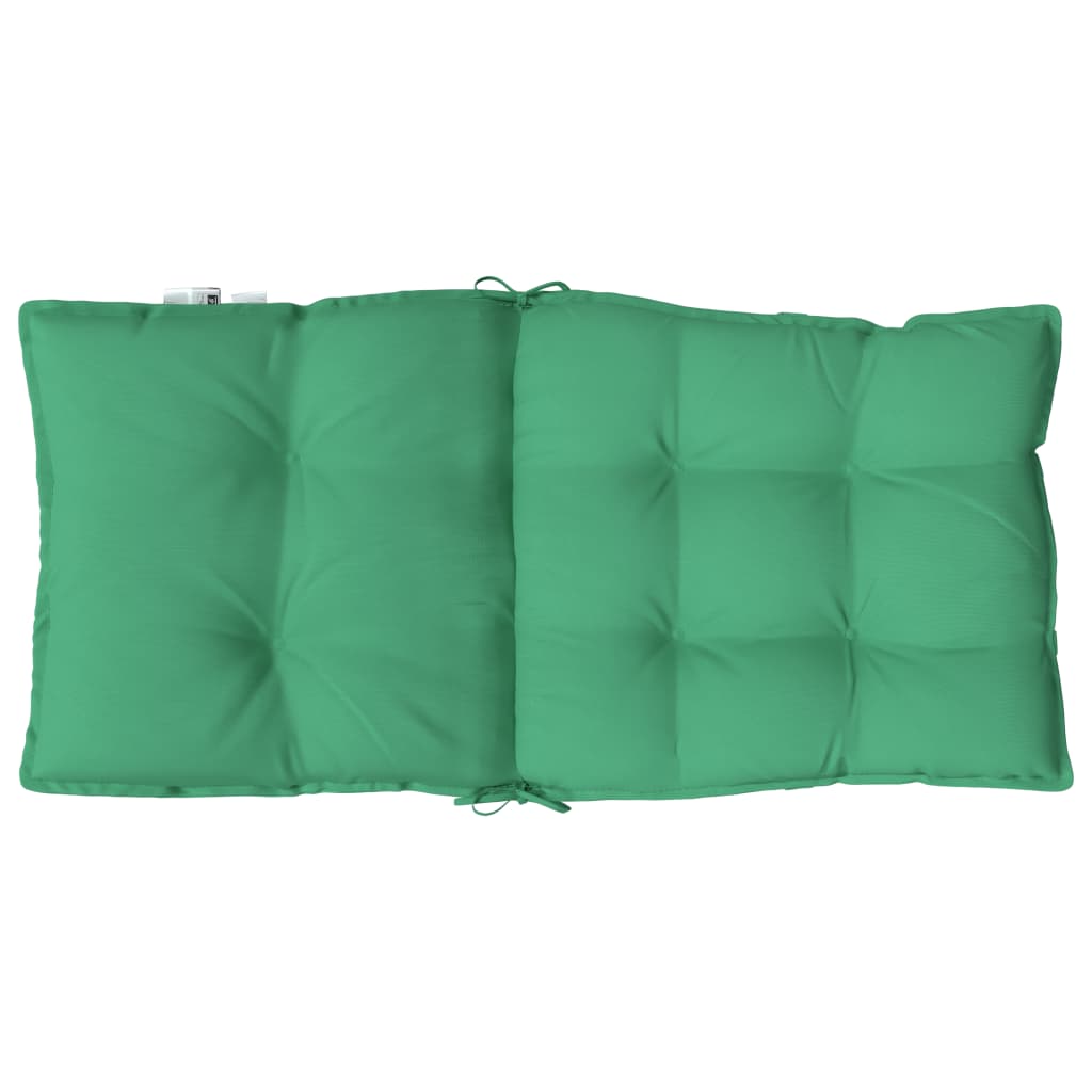vidaXL Jastuci za stolice s niskim naslonom 4 kom zeleni od tkanine