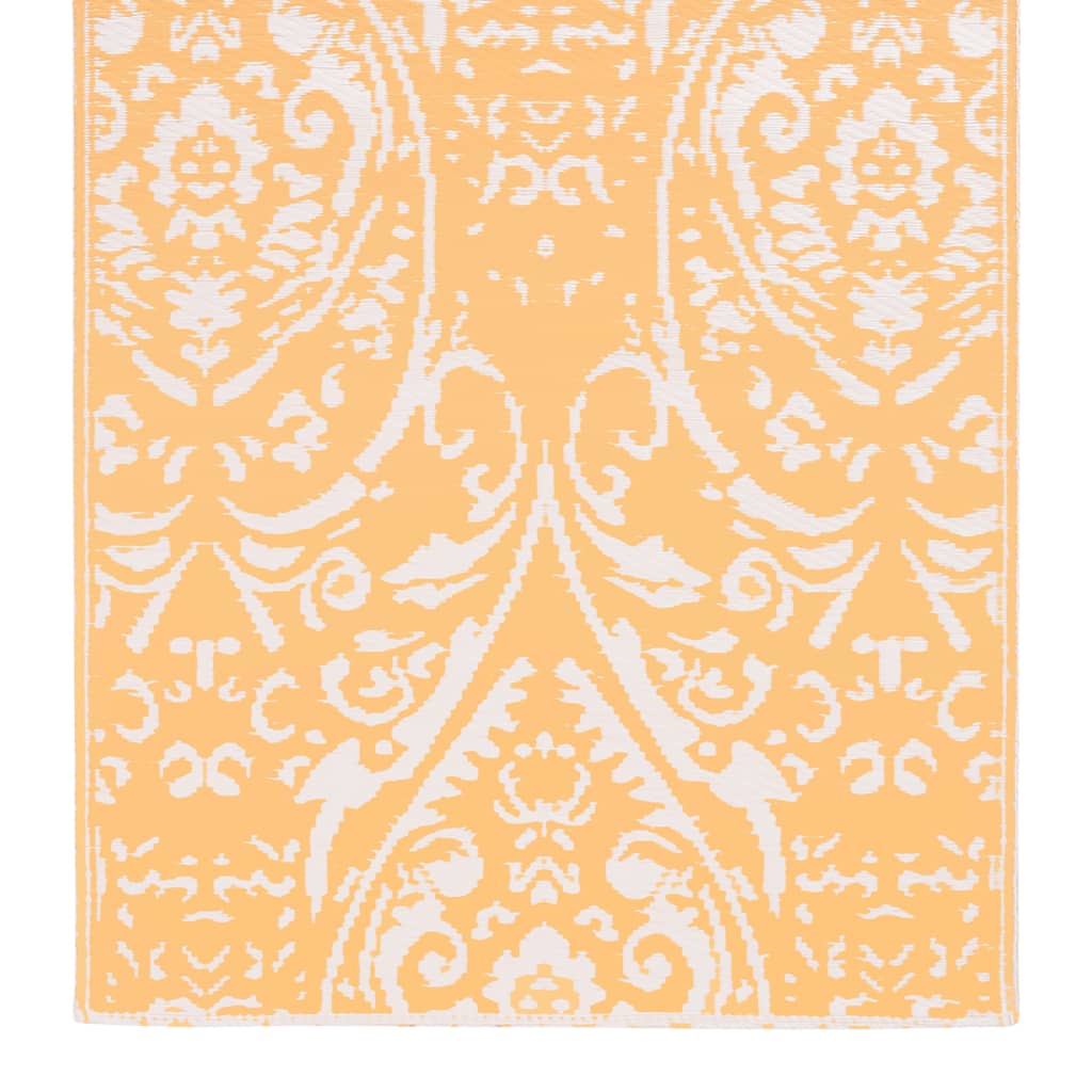 vidaXL Vanjski tepih narančasto-bijeli 80 x 150 cm PP