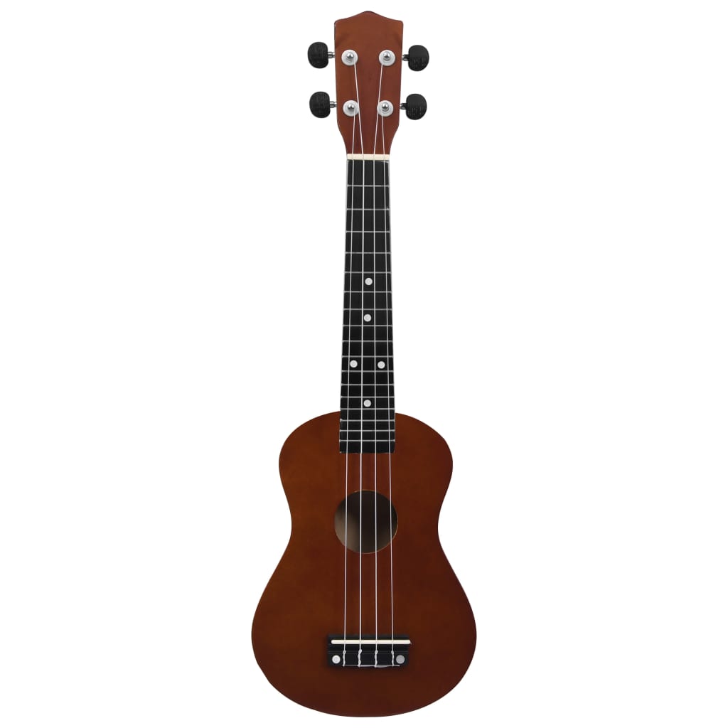 vidaXL Set ukulelea Soprano s futrolom za djecu Natural 23 "