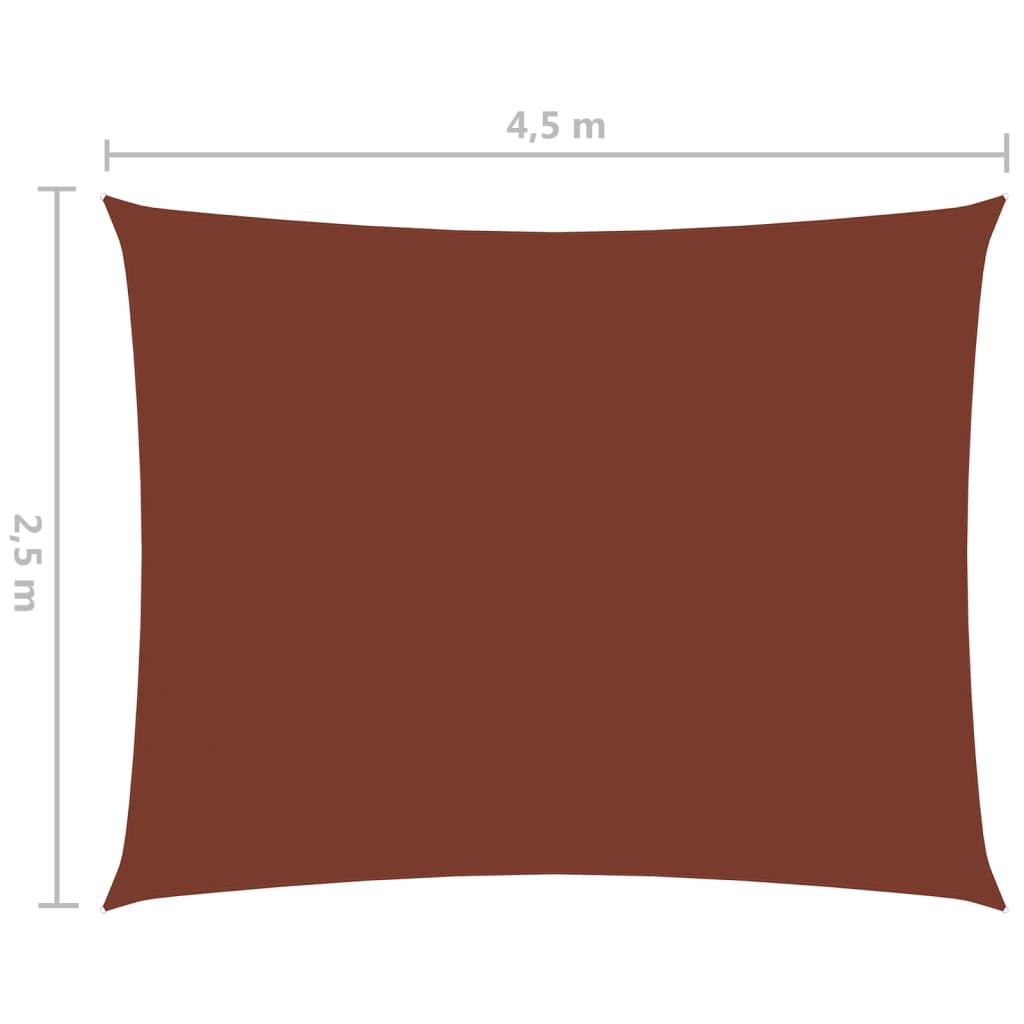 vidaXL Jedro protiv sunca od tkanine pravokutno 2,5 x 4,5 m terakota