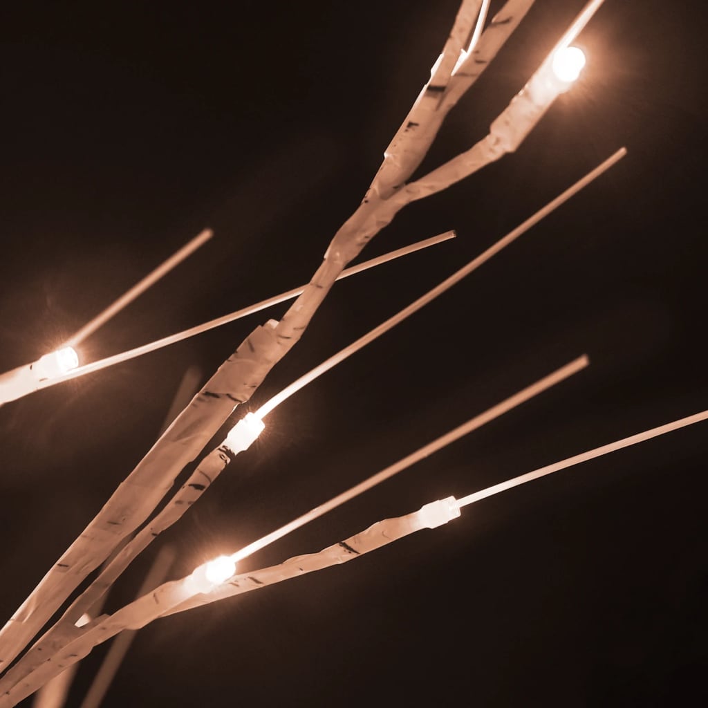 vidaXL LED drvo bijele breze sa 672 tople bijele LED žarulje 400 cm