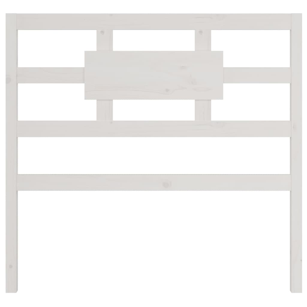 vidaXL Uzglavlje za krevet bijelo 95,5x4x100 cm od masivne borovine