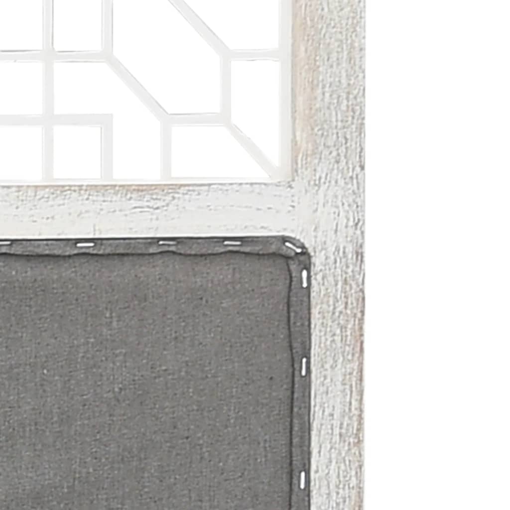 vidaXL Sobna pregrada sa 6 panela siva 210 x 165 cm od tkanine