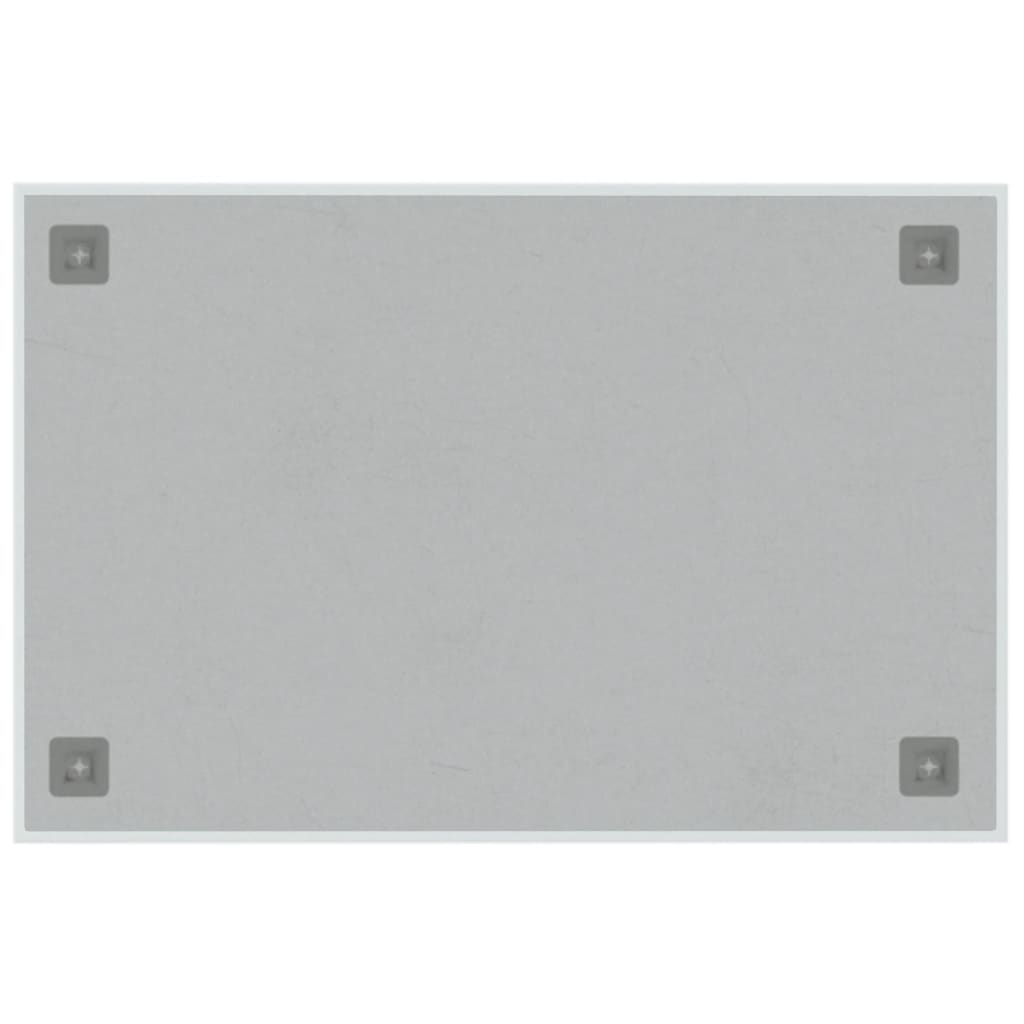 vidaXL Zidna magnetna ploča bijela 60 x 40  cm od kaljenog stakla