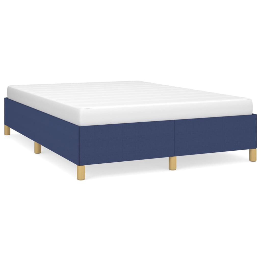 vidaXL Okvir za krevet plavi 140 x 190 cm od tkanine