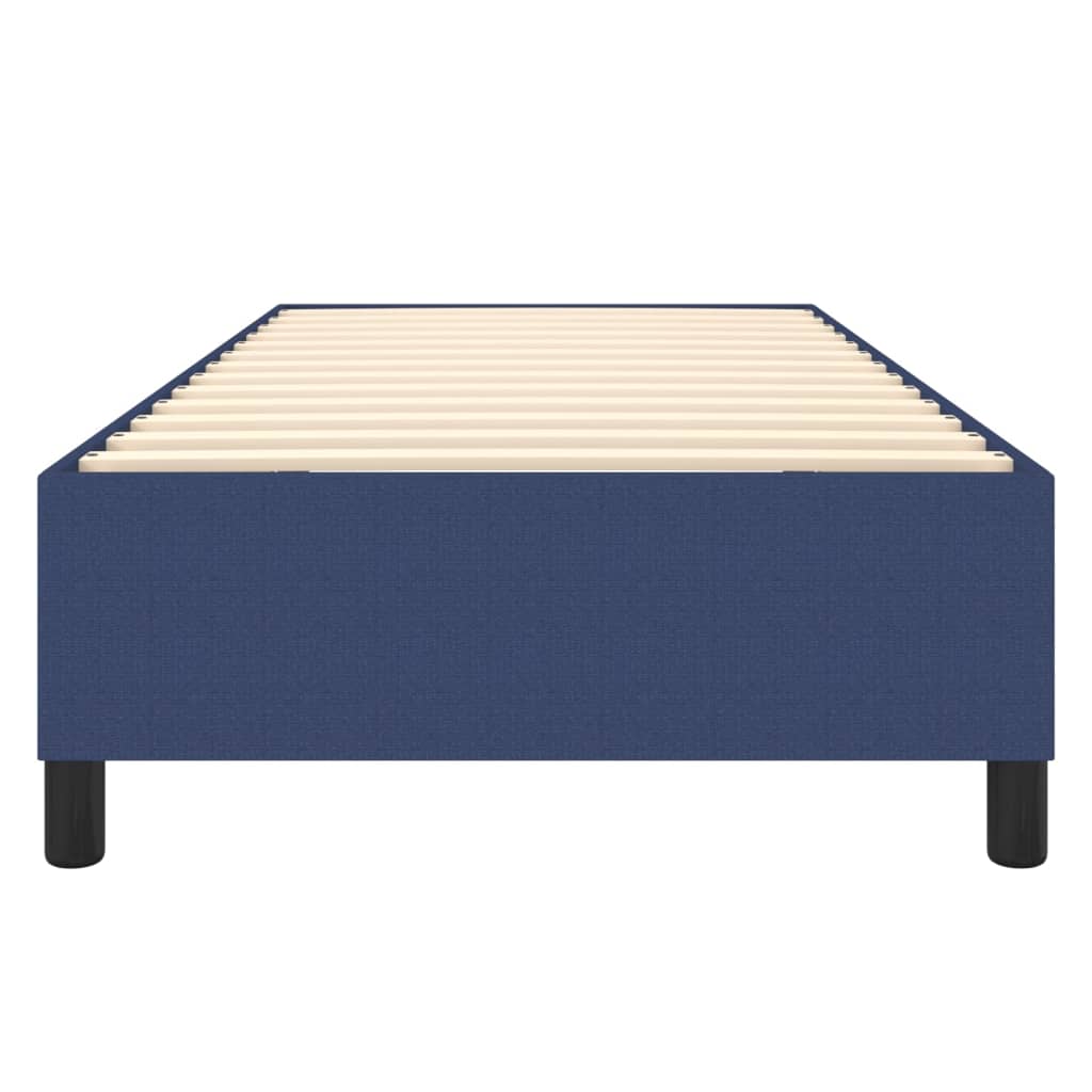 vidaXL Okvir za krevet s oprugama plavi 90 x 200 cm od tkanine
