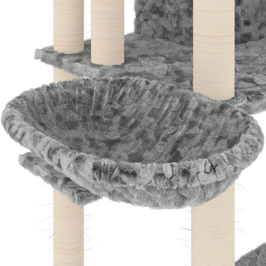 vidaXL Penjalica za mačke sa stupovima za grebanje svjetlosiva 191 cm