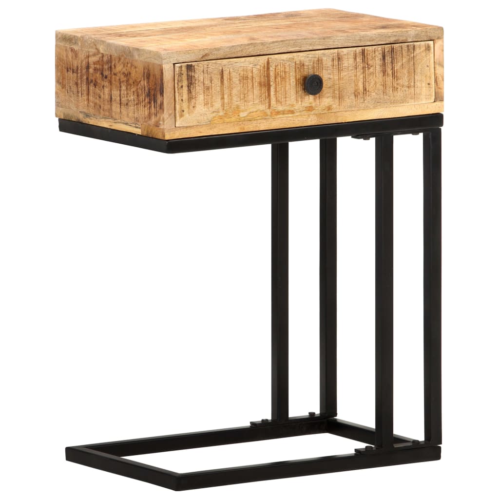 vidaXL Bočni stolić U-oblika 45 x 30 x 61 cm od masivnog drva manga