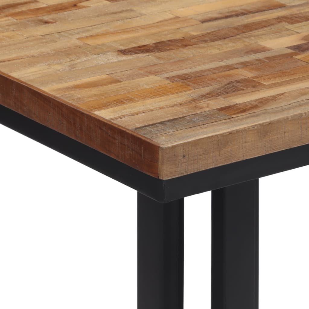 vidaXL Barski stol 55x55x110 cm od masivne obnovljene tikovine