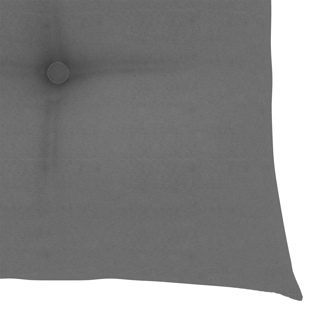 vidaXL 3-dijelni bistro set sa sivim jastucima od masivne tikovine