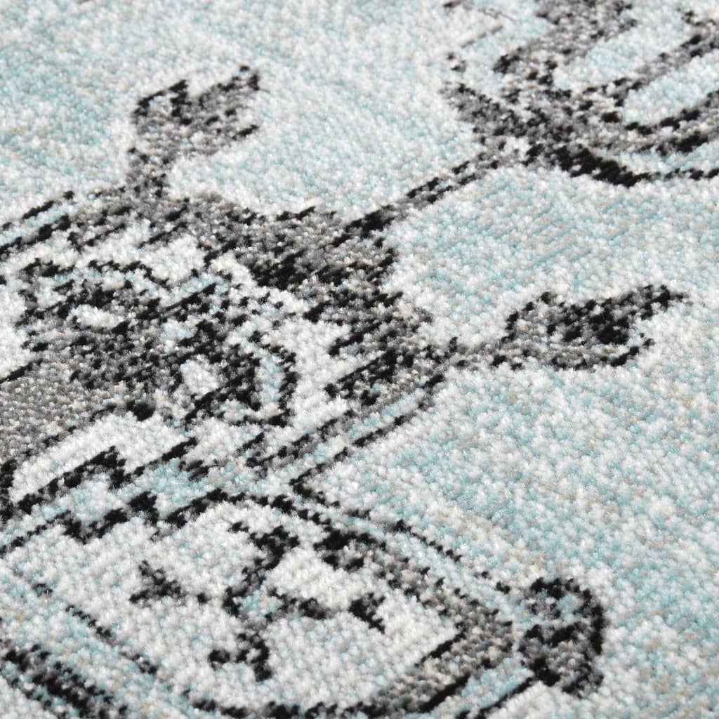 vidaXL Vanjski tepih ravno tkanje 80 x 250 zeleno-sivi