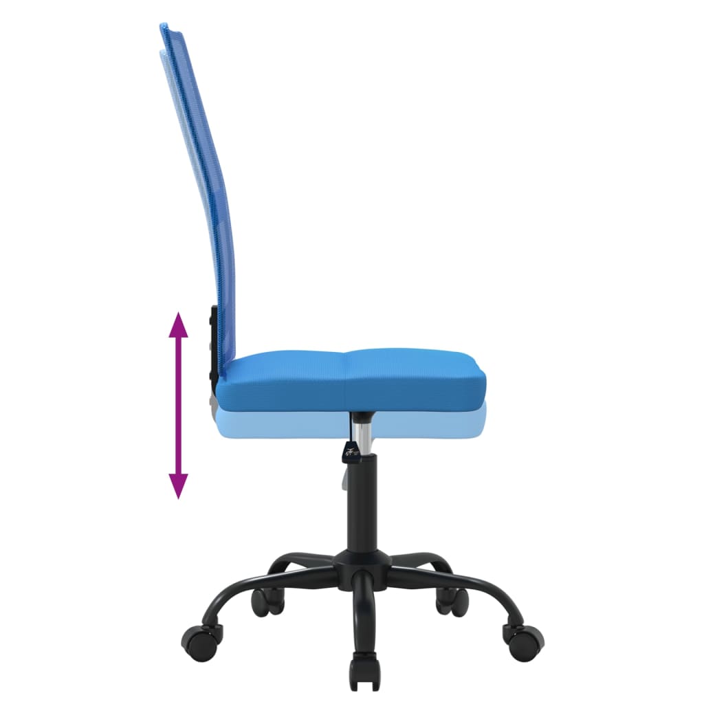 vidaXL Uredska stolica podesive visine plava od mrežaste tkanine