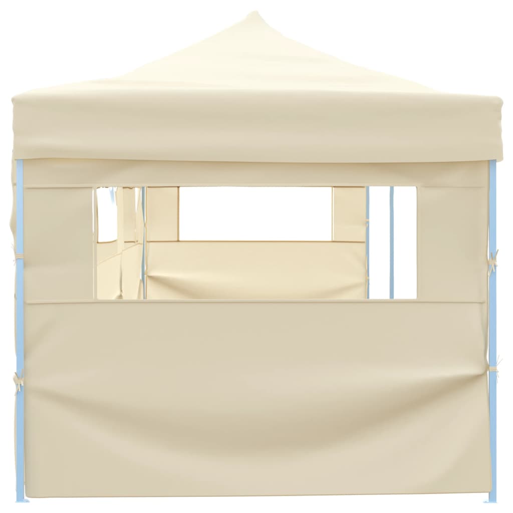 vidaXL Sklopivi šator za zabave s 5 bočnih zidova 3 x 9 m krem