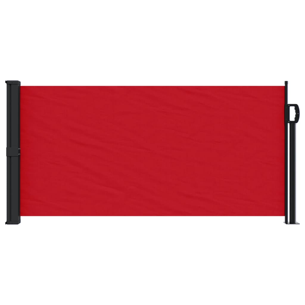 vidaXL Bočna tenda na uvlačenje crvena 100 x 300 cm
