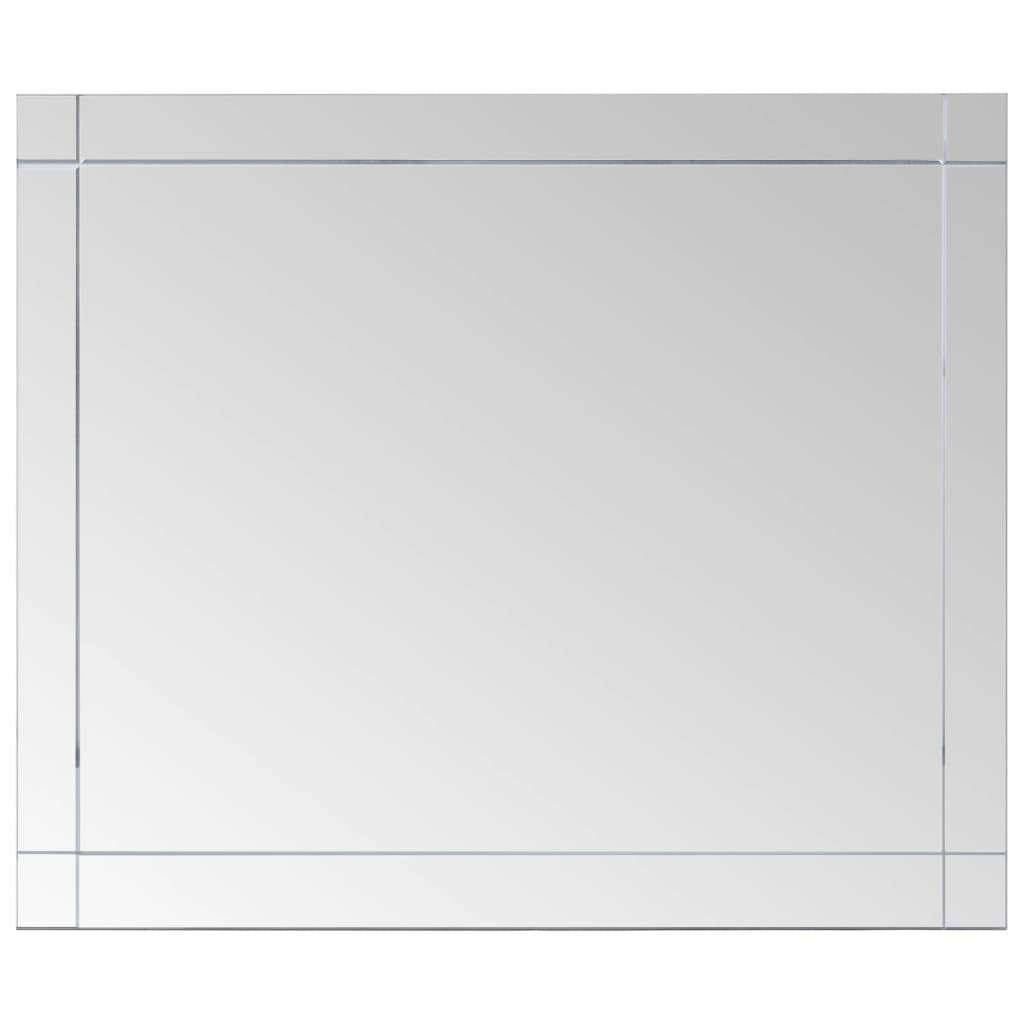 vidaXL Zidno ogledalo 80 x 60 cm stakleno