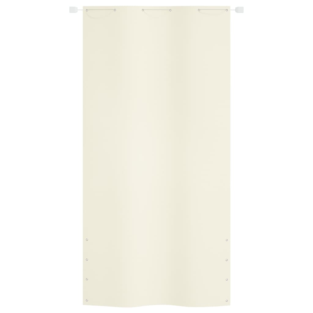vidaXL Balkonski zastor krem 120 x 240 cm od tkanine Oxford
