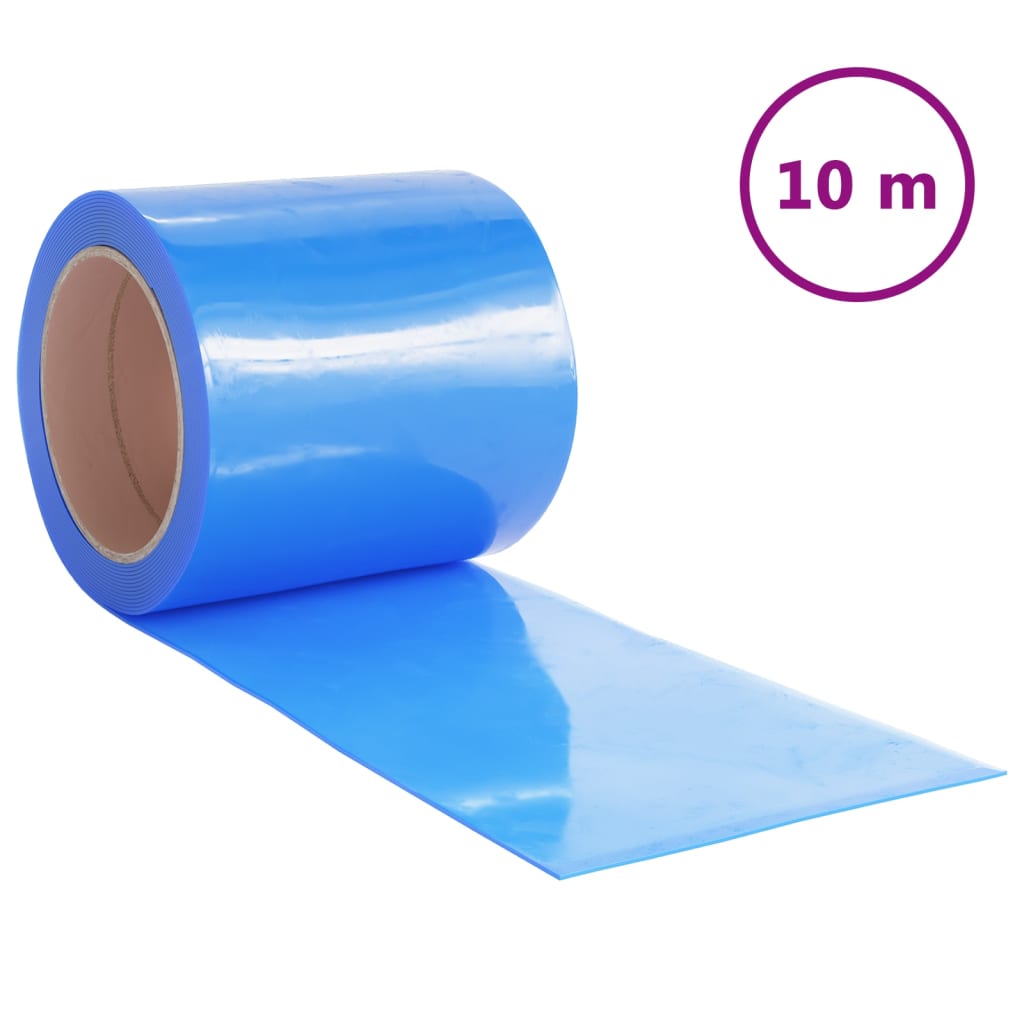 vidaXL Zavjesa za vrata plava 200 mm x 1,6 mm 10 m PVC
